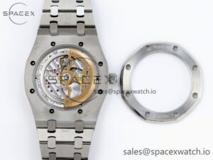Audermars Piguet Royal Oak 39mm 15202 SS IPF 1:1 Best Edition Blue/Black Textured Dial on SS Bracelet A2121 - Image 17