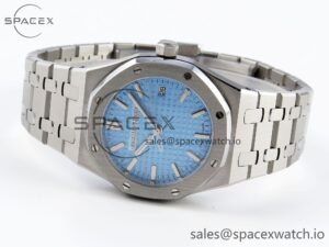 AUDEMARS PIGUET ROYAL OAK 34MM SS BF BEST EDITION ICE BLUE DIAL ON SS BRACELET A5800 - Image 5