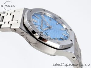 AUDEMARS PIGUET ROYAL OAK 34MM SS BF BEST EDITION ICE BLUE DIAL ON SS BRACELET A5800 - Image 8