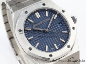AUDEMARS PIGUET ROYAL OAK 34MM SS BF BEST EDITION BLUE DIAL ON SS BRACELET A5800 - Image 3
