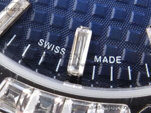 AUDEMARS PIGUET ROYAL OAK 34MM SS BF BEST EDITION BLUE DIAMONDS DIAL DIAMONDS BEZEL ON SS BRACELET A5800 - Image 11