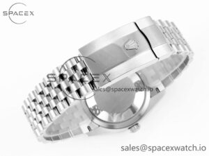 ROLEX DATEJUST 36 SS 126200 VSF 1:1 BEST EDITION 904L STEEL GRAY DIAL GREEN ROMAN ON JUBILEE BRACELET VS3235 - Image 15