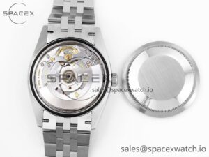 ROLEX DATEJUST 36 SS 126200 VSF 1:1 BEST EDITION 904L STEEL GRAY DIAL GREEN ROMAN ON JUBILEE BRACELET VS3235 - Image 17