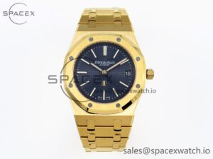 Audermars Piguet Royal Oak 39mm 15202 YG IPF 1:1 Best Edition Blue Textured Dial on YG Bracelet A2121