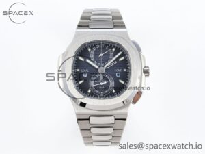 Patek Philippe Nautilus 5990 SS SPPF 1:1 Best Edition Blue Dial on SS Bracelet A28-520 Clone