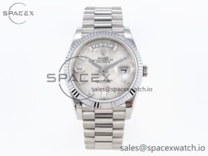 Rolex Day Date 40 BPF Best Edition Meteorite Diamonds Dial on SS Bracelet A2836