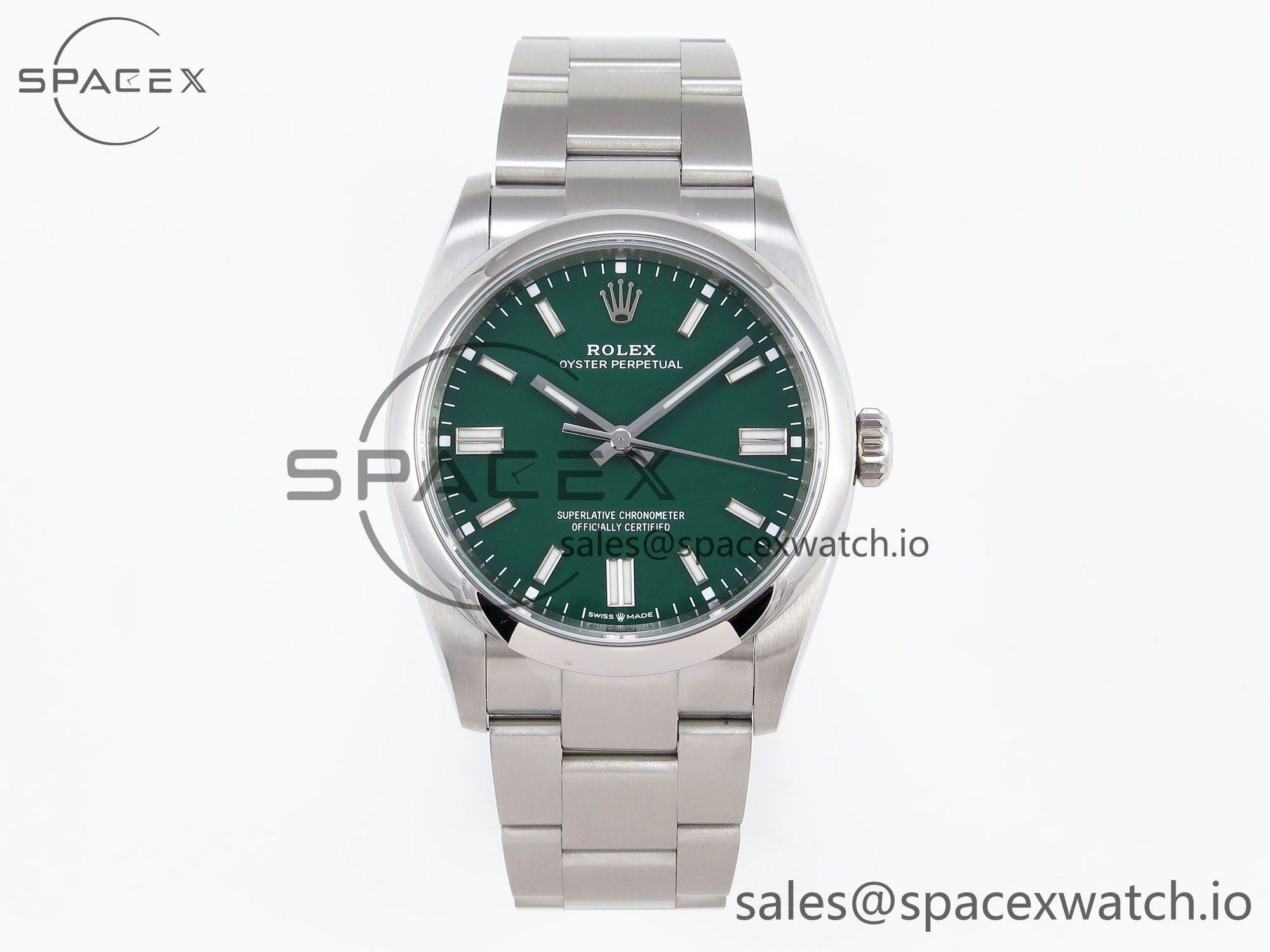 IMG_0001 Rolex Oyster Perpetual 126000 36mm VSF 1:1 Best Edition 904L Steel Green Dial VS3235 - Image 1