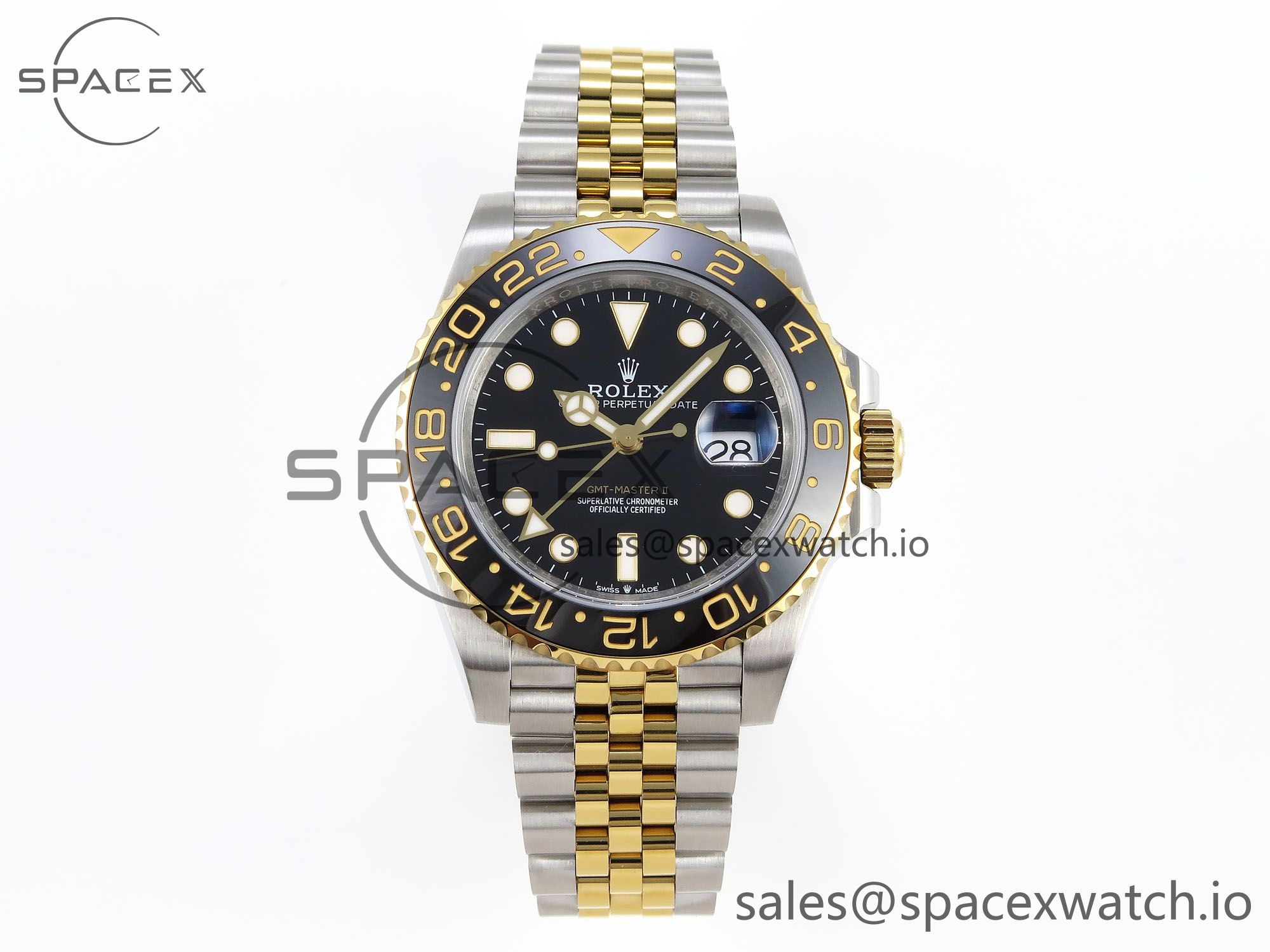 IMG_0001 Rolex GMT Master II 126713 904L SS APF 1:1 Best Edition Black Dial on Jubilee Bracelet VR3285 CHS - Image 1