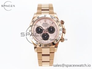 Rolex Daytona 116505 KING 1:1 Best Edition Sundust/Black Dial on RG Bracelet SA4130