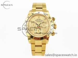 Rolex Daytona 116508 KING 1:1 Best Edition YG Dial on YG Bracelet SA4130