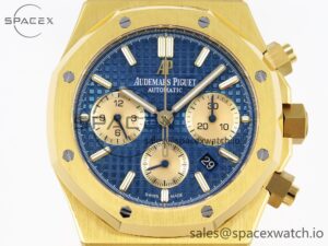 Audermars Piguet Royal Oak Chrono 26331 YG IPF 1:1 Best Edition Blue/YG Dial on YG Bracelet A7750 - Image 2