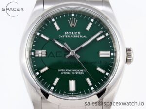 Rolex Oyster Perpetual 126000 36mm VSF 1:1 Best Edition 904L Steel Green Dial VS3235 - Image 2