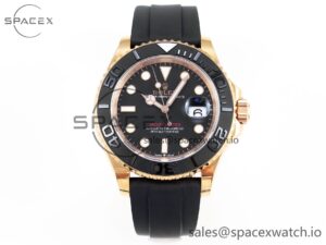 Rolex Yacht-Master 126655 C+SF Best Edition Black Ceramic Bezel on Oysterflex Strap VR3235