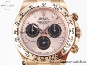 Rolex Daytona 116505 KING 1:1 Best Edition Sundust/Black Dial on RG Bracelet SA4130 - Image 2
