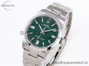 Rolex Oyster Perpetual 126000 36mm VSF 1:1 Best Edition 904L Steel Green Dial VS3235 - Image 4