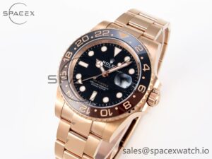 Rolex GMT-Master II 126711 CHNR Black/Brown Ceramic Clean Factory Best Edition on RG Bracelet DD3285 CHS - Image 4