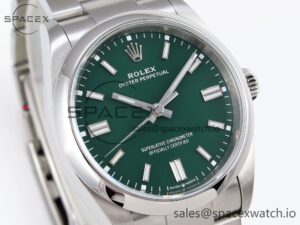 Rolex Oyster Perpetual 126000 36mm VSF 1:1 Best Edition 904L Steel Green Dial VS3235 - Image 3