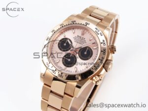 Rolex Daytona 116505 KING 1:1 Best Edition Sundust/Black Dial on RG Bracelet SA4130 - Image 4