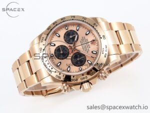 Rolex Daytona 116505 RG OMF Best Edition RG/Black Dial on RG Bracelet A7750 (Slim Movement) - Image 6