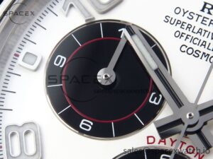 Rolex Daytona 116509 Clean 1:1 Best Edition White Dial Arabic Markers on SS Bracelet SA4130 V2 - Image 13