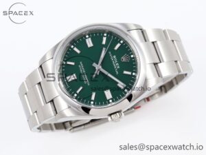 Rolex Oyster Perpetual 126000 36mm VSF 1:1 Best Edition 904L Steel Green Dial VS3235 - Image 6