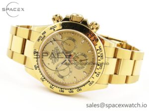 Rolex Daytona 116508 KING 1:1 Best Edition YG Dial on YG Bracelet SA4130 - Image 5