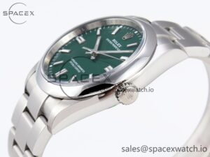 Rolex Oyster Perpetual 126000 36mm VSF 1:1 Best Edition 904L Steel Green Dial VS3235 - Image 7
