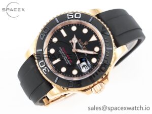 Rolex Yacht-Master 126655 C+SF Best Edition Black Ceramic Bezel on Oysterflex Strap VR3235 - Image 6