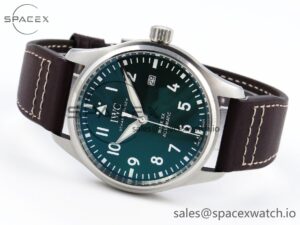 Iwc Pilot Mark XX IW328205 ZF 1:1 Best Edition Green Dial on Brown Leather Strap A32111 - Image 5