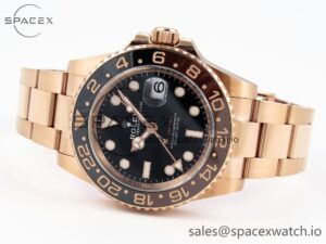 Rolex GMT-Master II 126711 CHNR Black/Brown Ceramic Clean Factory Best Edition on RG Bracelet DD3285 CHS - Image 5