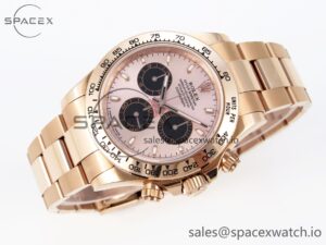 Rolex Daytona 116505 KING 1:1 Best Edition Sundust/Black Dial on RG Bracelet SA4130 - Image 6