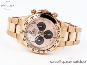 Rolex Daytona 116505 KING 1:1 Best Edition Sundust/Black Dial on RG Bracelet SA4130 - Image 5