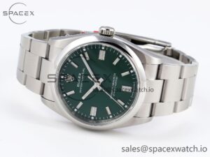 Rolex Oyster Perpetual 126000 36mm VSF 1:1 Best Edition 904L Steel Green Dial VS3235 - Image 5