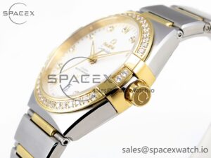 Omega Constellation 39mm SS/YG Diamonds Bezel ASWF 1:1 Best Edition White Diamonds Dial on SS/YG Bracelet A8800 - Image 7