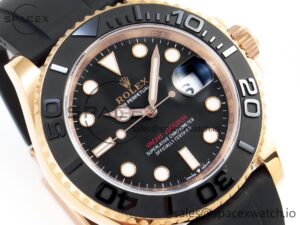 Rolex Yacht-Master 126655 C+SF Best Edition Black Ceramic Bezel on Oysterflex Strap VR3235 - Image 3