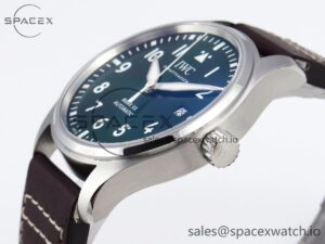 Iwc Pilot Mark XX IW328205 ZF 1:1 Best Edition Green Dial on Brown Leather Strap A32111 - Image 8