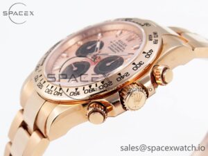 Rolex Daytona 116505 KING 1:1 Best Edition Sundust/Black Dial on RG Bracelet SA4130 - Image 7