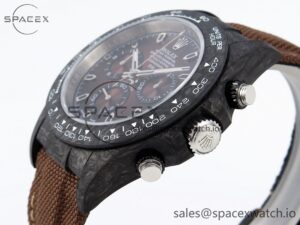 Rolex Daytona DIW Carbon/SS Case and Bezel DIWF Edition Brown Dial on Brown Nylon Strap A7750 - Image 7