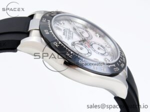 Rolex Daytona 116519 SS OMF Best Edition White MOP Diamonds Dial on Oysterflex Strap A7750 (Slim Movement) - Image 8
