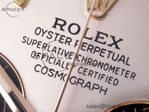 Rolex Daytona 116505 Clean 1:1 Best Edition Silver Dial RG Markers on RG Bracelet SA4130 V2 - Image 9