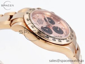 Rolex Daytona 116505 KING 1:1 Best Edition Sundust/Black Dial on RG Bracelet SA4130 - Image 8