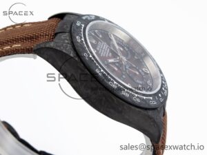 Rolex Daytona DIW Carbon/SS Case and Bezel DIWF Edition Brown Dial on Brown Nylon Strap A7750 - Image 8