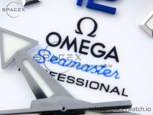 Omega SEAMASTER PLANET OCEAN 6000M ULTRA DEEP 45.5MM SS TF 1:1 BEST EDITION WHITE DIAL BLUE BEZEL ON SS BRACELET A2824 - Image 9