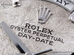 Rolex Day Date 40 BPF Best Edition Meteorite Diamonds Dial on SS Bracelet A2836 - Image 9