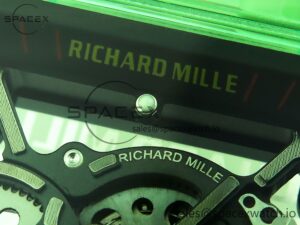 Richard Mille RM035 Green Transparent RMF Best Edition Skeleton Dial on Translucent Rubber Strap Clone RMUL2 - Image 9