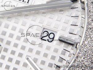 Audermars Piguet Royal Oak 41mm Frosted SS APSF 1:1 Best Edition White Textured Dial on SS Bracelet SA3120 Super Clone - Image 10