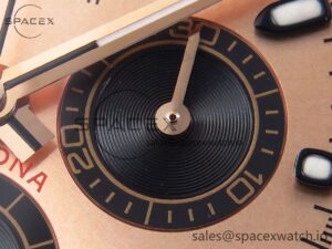 Rolex Daytona 116505 RG OMF Best Edition RG/Black Dial on RG Bracelet A7750 (Slim Movement) - Image 10