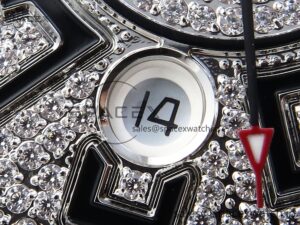 Franck Muller Vanguard SS Full Diamonds ABF Best Edition Diamonds Black Dial on Diamonds Bracelet A2824 - Image 10