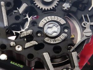 Richard Mille RM035 RED CARBON SONIC BEST EDITION SKELETON DIAL ON RED RUBBER STRAP CLONE RMUL2 - Image 10