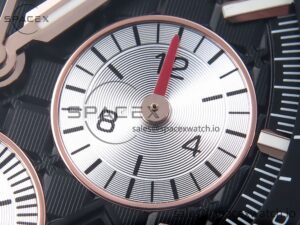 Audermars Piguet Royal Oak Offshore 44mm RG Black Ceramic Bezel APF 1:1 Best Edition Black/Silver Dial on Black Rubber Strap A4401 - Image 10